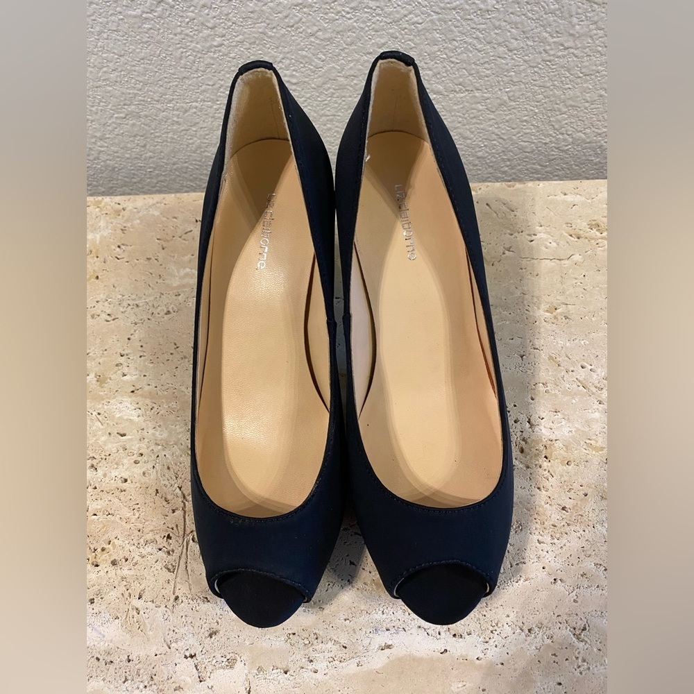 Liz Claiborne Women's
Black Peep Toe Pumps...